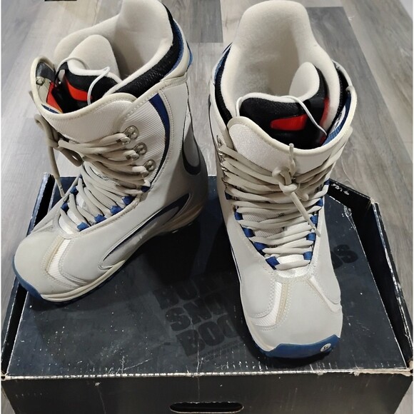 BURTON Men's Ruler Snowboard Boots Size 8.5 Shoe Sport Athlete Gray Blue - Picture 1 of 11